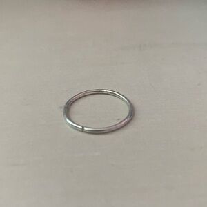 plain silver ring